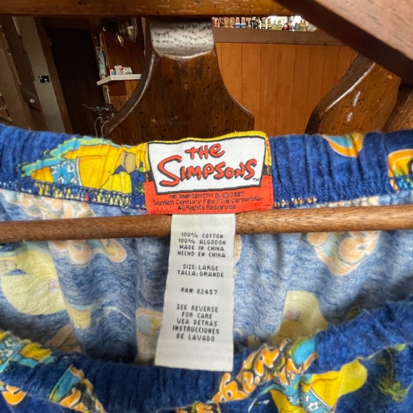The Simpsons Pajama Pants Beach Bum 2007 Homer All Over Print - Picture 2 of 4